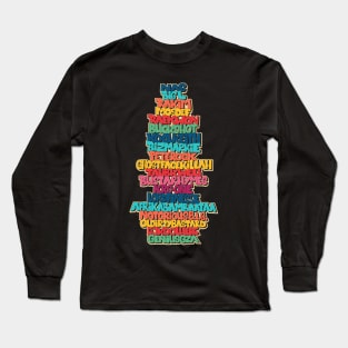 Rap Legends. Funky Design. Hip hop Allstars 90´s. Long Sleeve T-Shirt